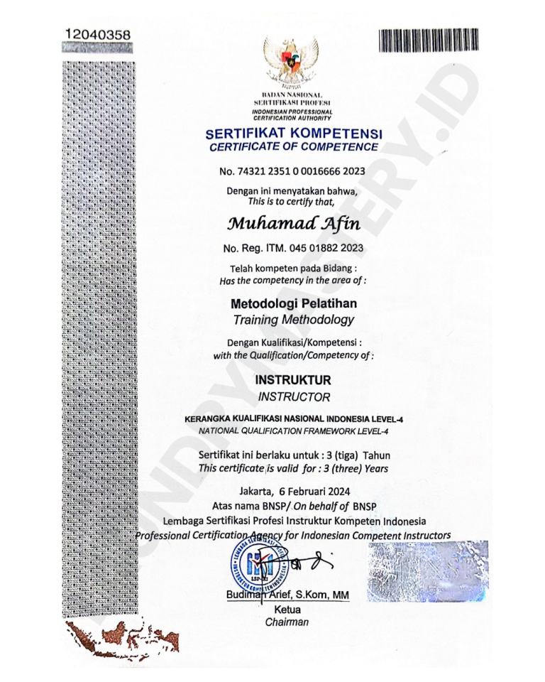 BNSPMetodologiPelatihan